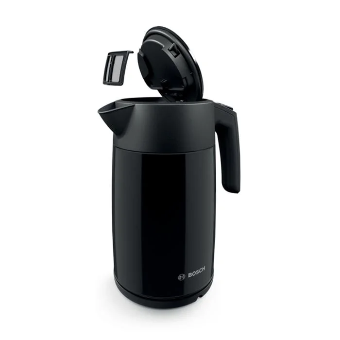 Електрическа кана за вода Bosch TWK7L463, 1.7 L, 2400 W, черна