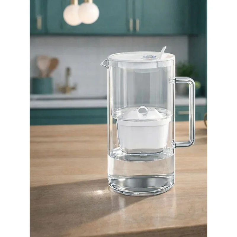 Aquaphor Glass filtering jug, glass, 2.5 L, white