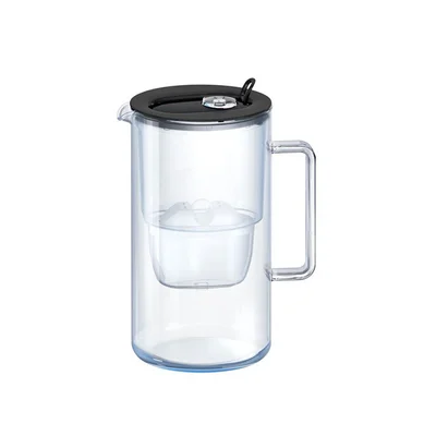 Aquaphor Glass filtering jug, glass, 2.5 L, black