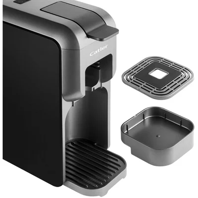 Coffee machine Catler ES700, for capsules Dolce Gusto, Nespresso, Caffissimo, 1350 W, pressure of the pump 15 bar, black-silver