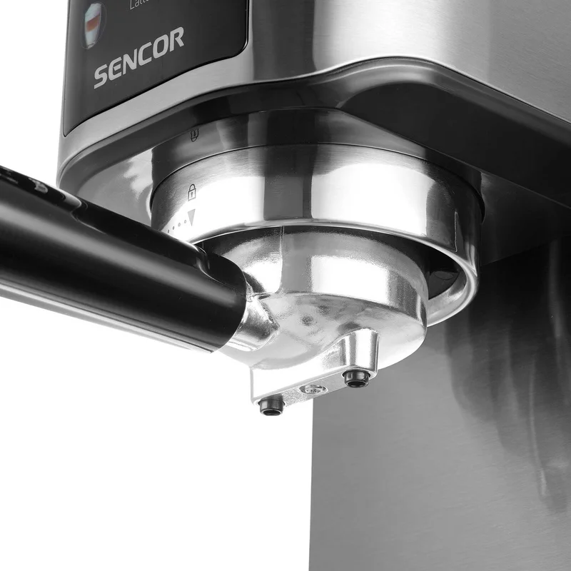 Coffee machine Sencor SES 4910SS, 20 bar, 1350 W, with container for milk