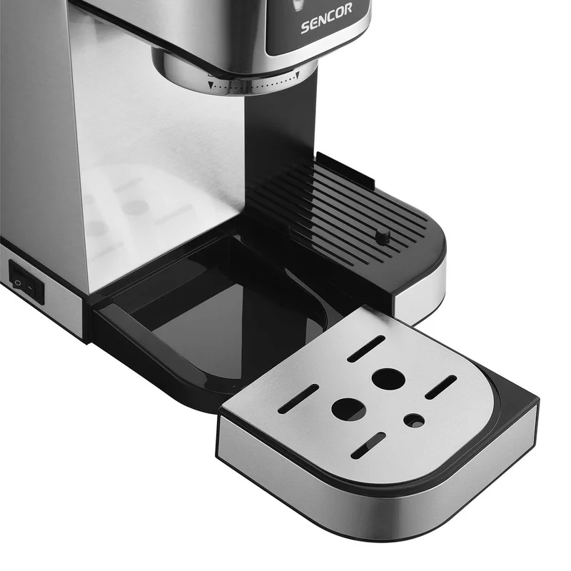Coffee machine Sencor SES 4910SS, 20 bar, 1350 W, with container for milk