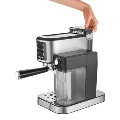 Coffee machine Sencor SES 4910SS, 20 bar, 1350 W, with container for milk