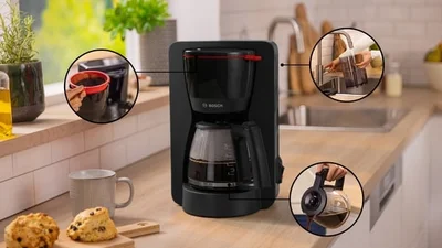 Coffee machine Bosch MyMoment TKA2M113, 1200 W, black