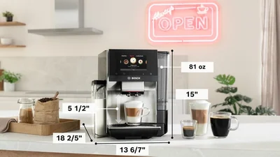 Bosch Fully Automatic Coffee Machine VeroCafe TQE80703, Series 8