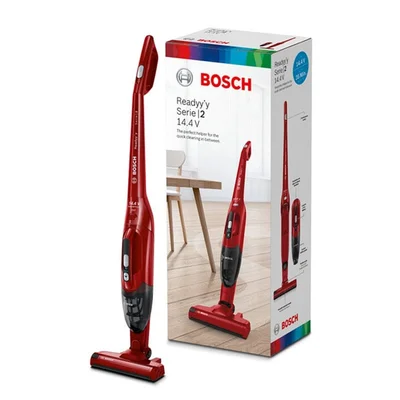 Vacuum cleaner Bosch BBHF214R, Series 2, stick, cordless, red
