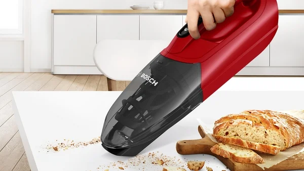 Vacuum cleaner Bosch BBHF214R, Series 2, stick, cordless, red