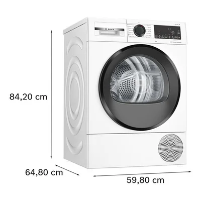 Сушилня Bosch WQG24501BY, серия 6, с термопомпа, 9 kg