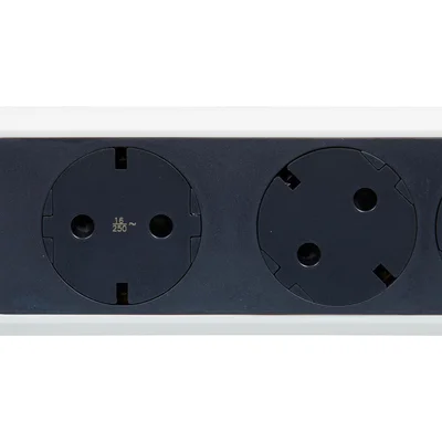 Power strip Legrand Premium, 3 sockets, 3 m cable, maximum current 16 A, 3680 W, gray-white