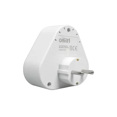 Power strip Office 1, Schuko, 2 sockets, 1 USB Type-A, 1 USB Type-C, white-gray
