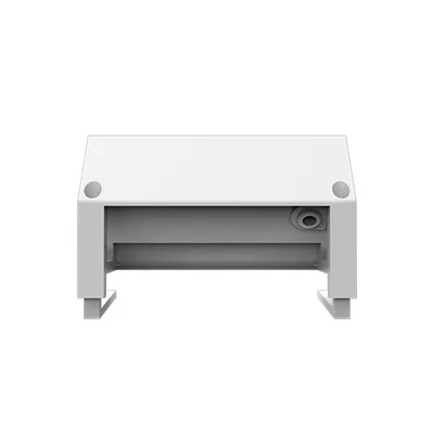 Разклонител Fellowes Ampra Power Desk, шуко, 1 гнездо, 1 USB Type-A, 1 USB Type-C, бял