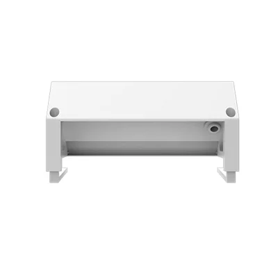 Разклонител Fellowes Ampra Power Desk, шуко, 2 гнезда, 1 USB Type-A, 1 USB Type-C, бял