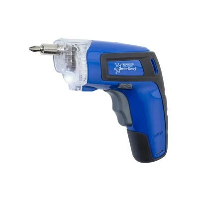 Cordless screwdriver Rapesco - Screwdriver Germ-Savvy, 3.6 V, blue