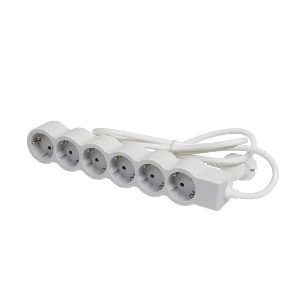 Power strip Legrand Standard, 6 sockets, 1.5 m cable, white