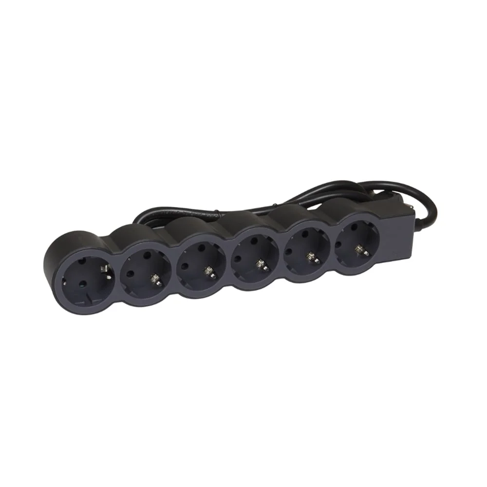 Power strip Legrand Standard, 6 sockets, 1.5 m cable, black