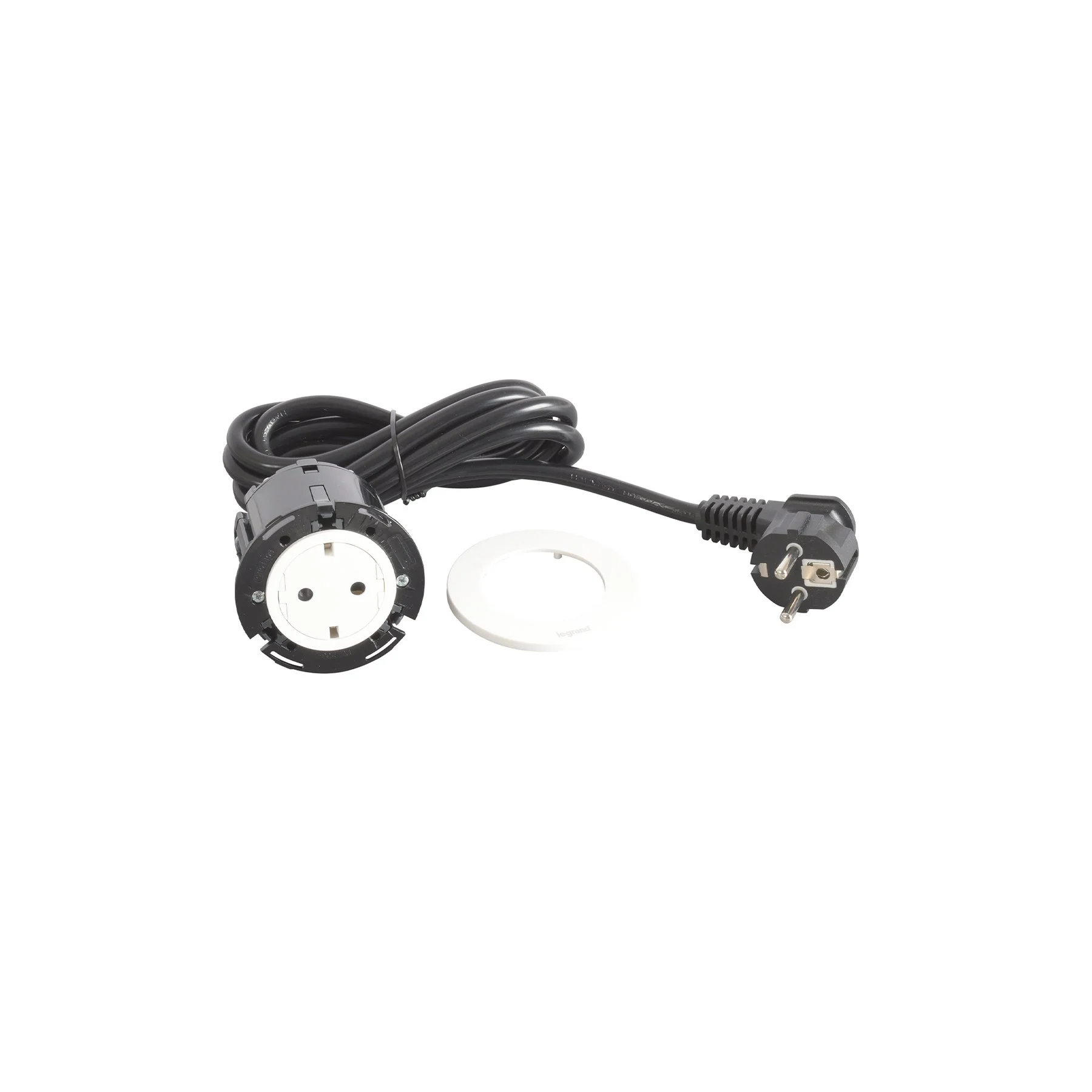 Module for recessed Legrand Incara Disq 60, 1 socket, white