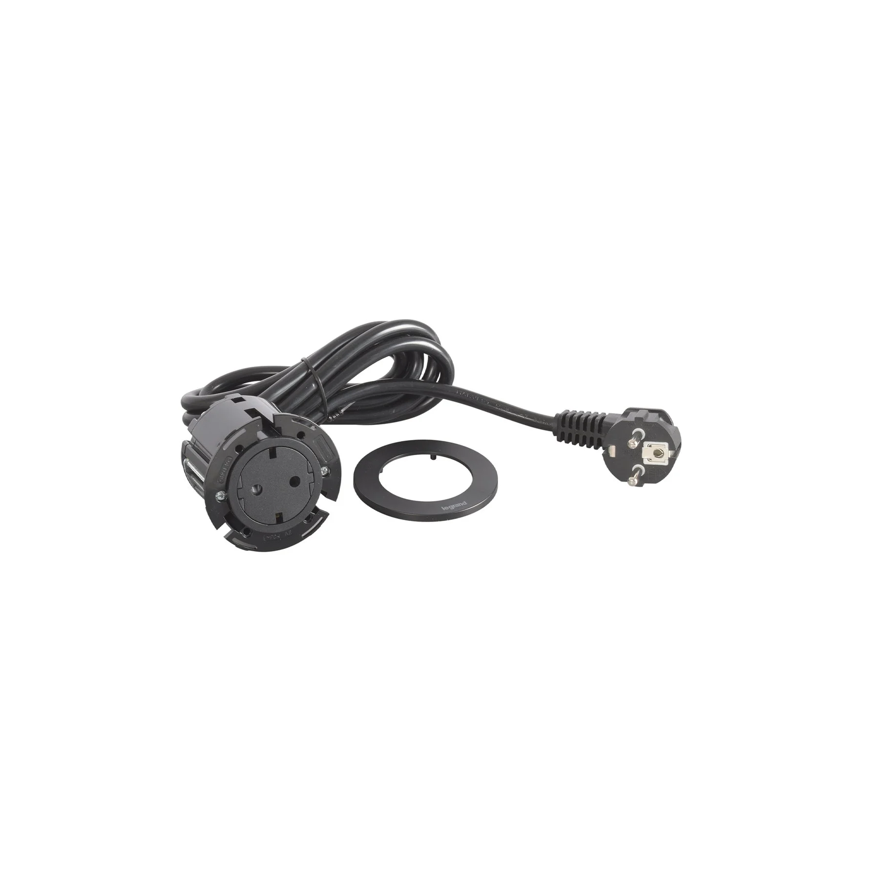 Module for recessed Legrand Incara Disq 60, 1 socket, black