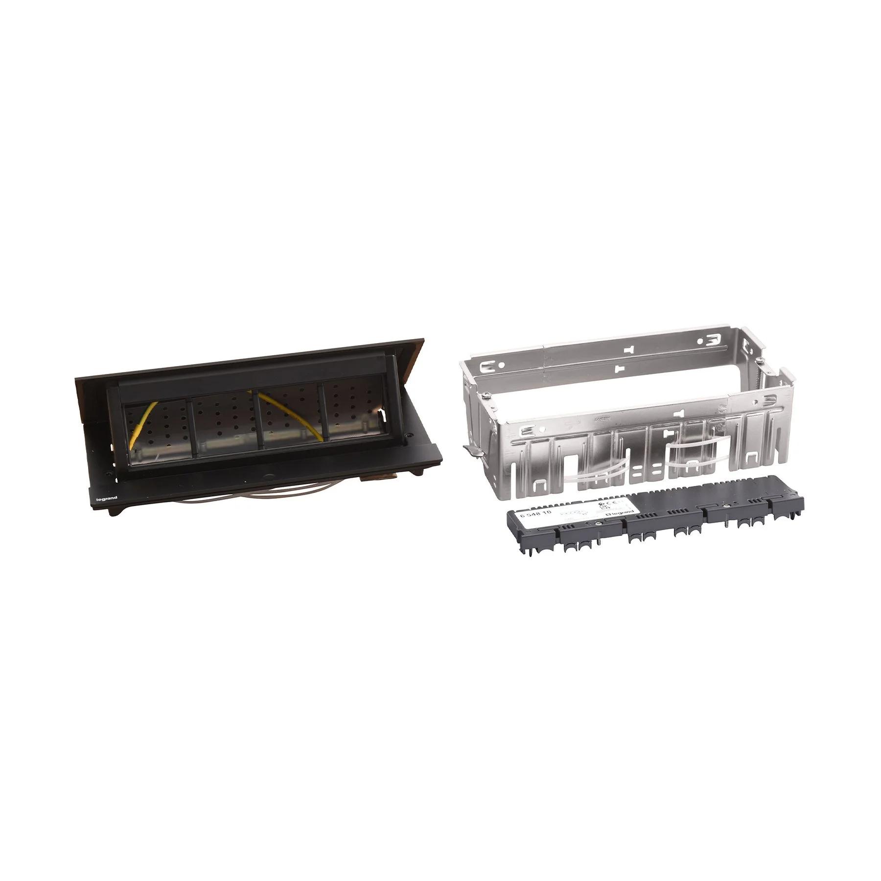 Furniture box Legrand Incara Pop-up, with 8 modules, black