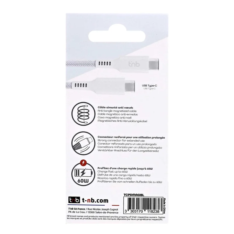Cable TNB, USB Type-C to USB Type-C, 1.5 m, blue