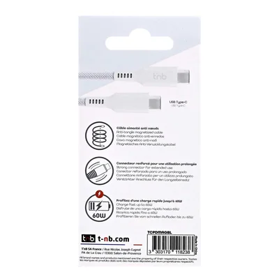 Cable TNB, USB Type-C to USB Type-C, 1.5 m, blue