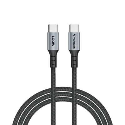 Cable Verbatim Sync & Charge, USB Type-C to USB Type-C, 100 W, 120 cm, USB Type-A
