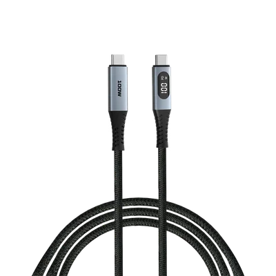 Cable Verbatim Sync & Charge, USB Type-C to USB Type-C, with display, 100 W, 120 cm