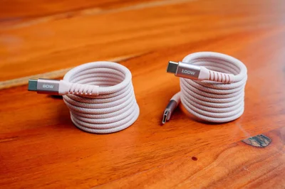 Кабел Verbatim Sync & Charge, магнитен, USB Type-C към USB Type-C, 60 W, 120 cm, розов