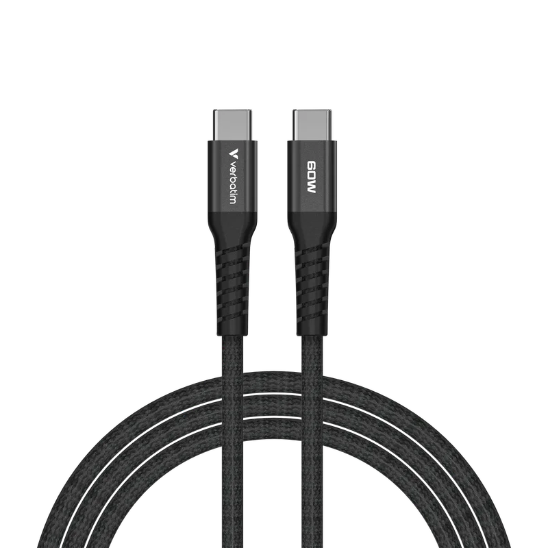 Cable Verbatim Sync & Charge, magnetic, USB Type-C to USB Type-C, 60 W, 120 cm, black