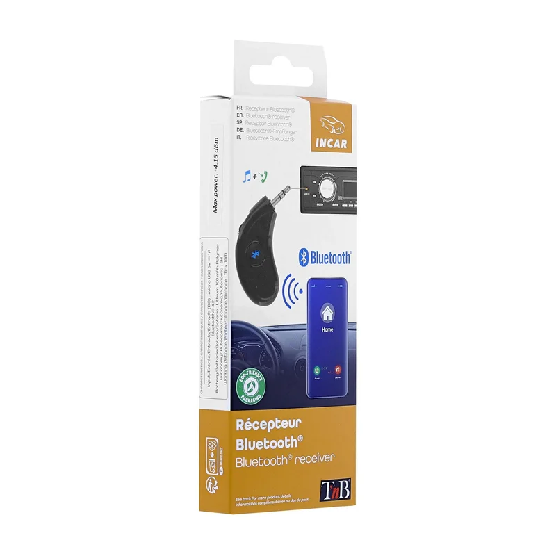 Адаптер за кола TNB, Bluetooth към 3.5 mm жак, USB Type-C