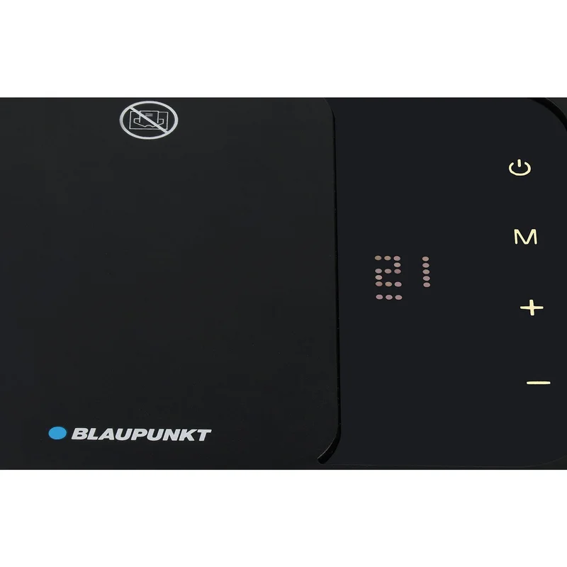 Fan stove Blaupunkt FHD401, 22 m2, 2000 W, black