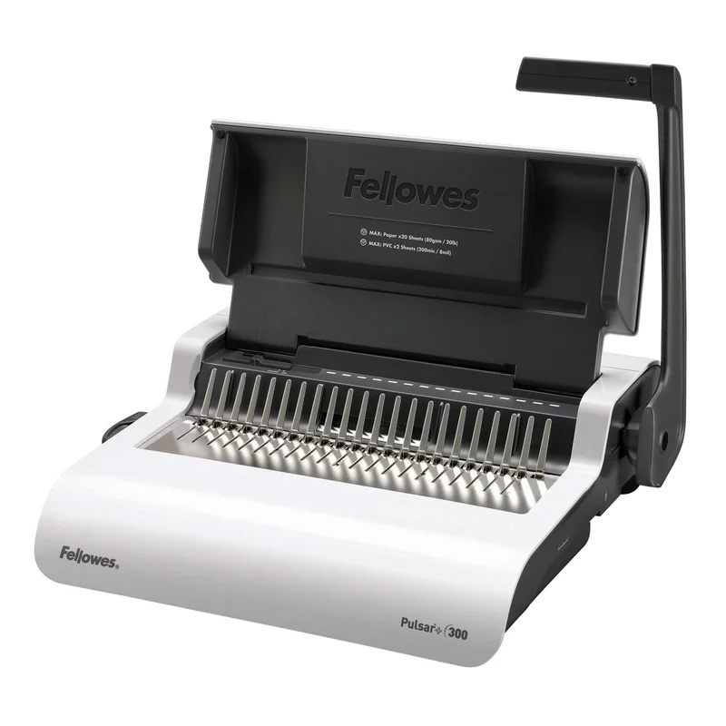 Binding machine Fellowes Pulsar, manual, with plastic spiral, A4, up to 300 sheets