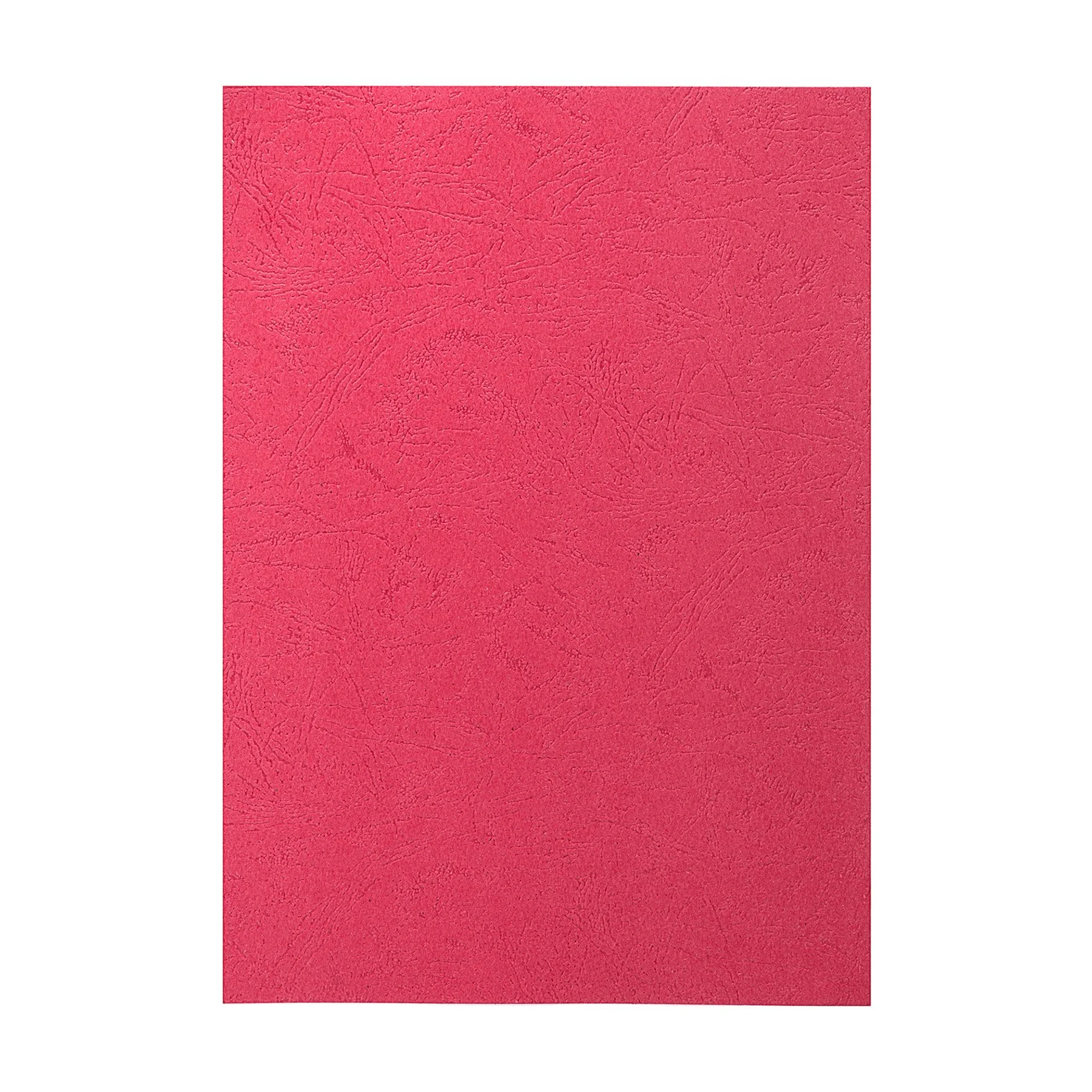 Top Office Binding cover, cardboard, A4, leather design, 210 g/m2, red, 10 pieces
