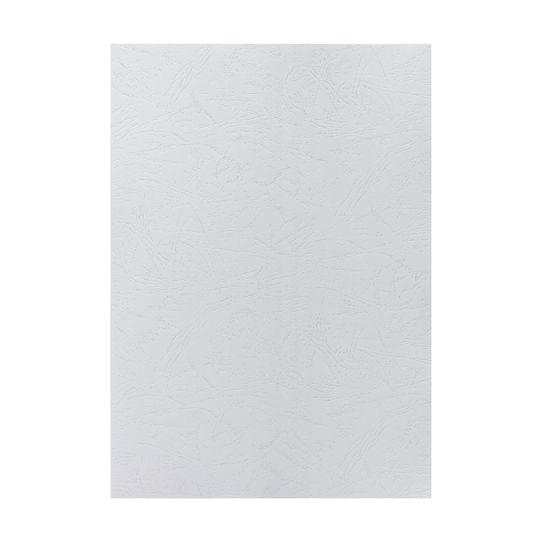 Top Office Binding Cover, cardboard, A4, leather design, 210 g/m2, white, 10 pieces