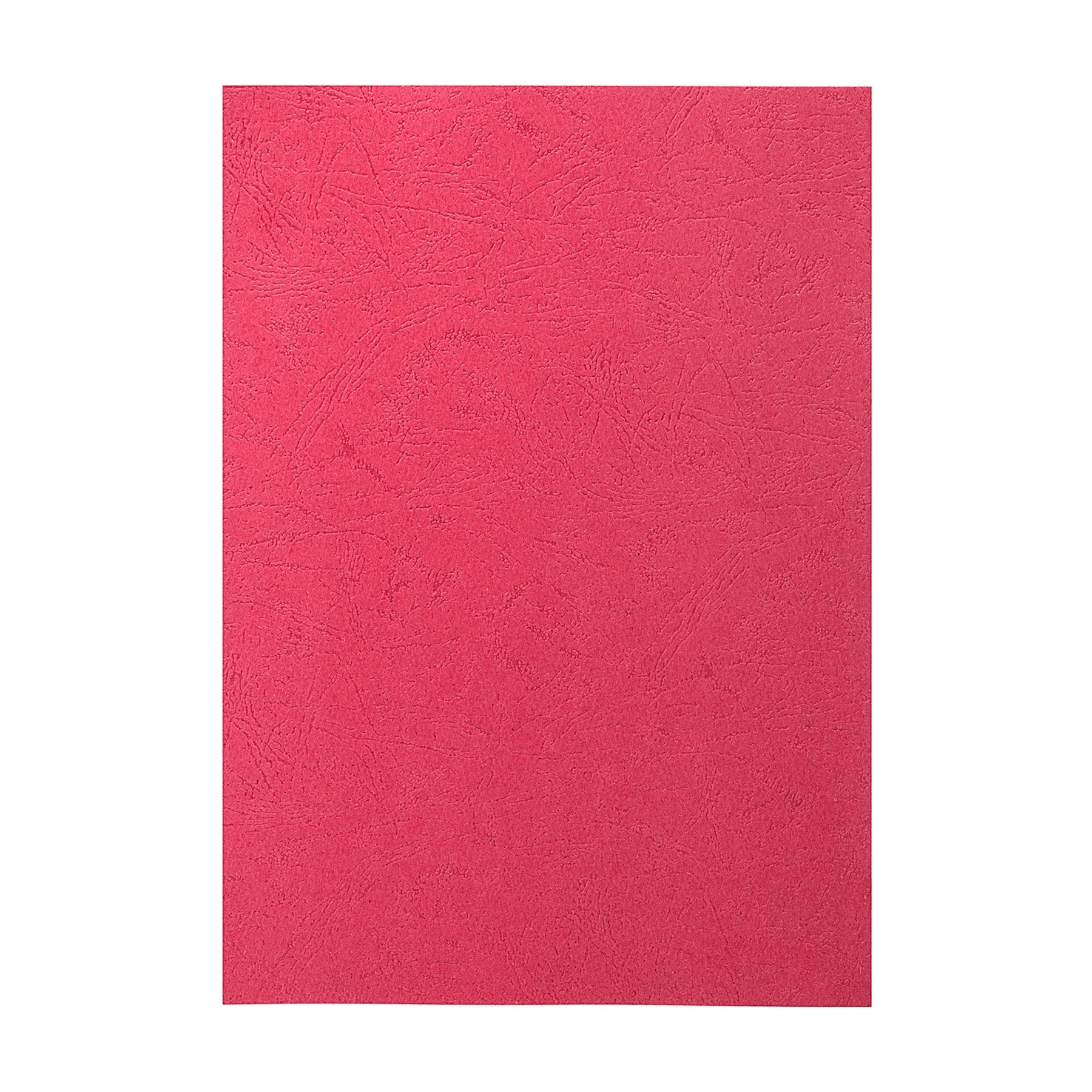 Top Office Binding Cover, cardboard, A4, leather design, 210 g/m2, red, 100 pcs