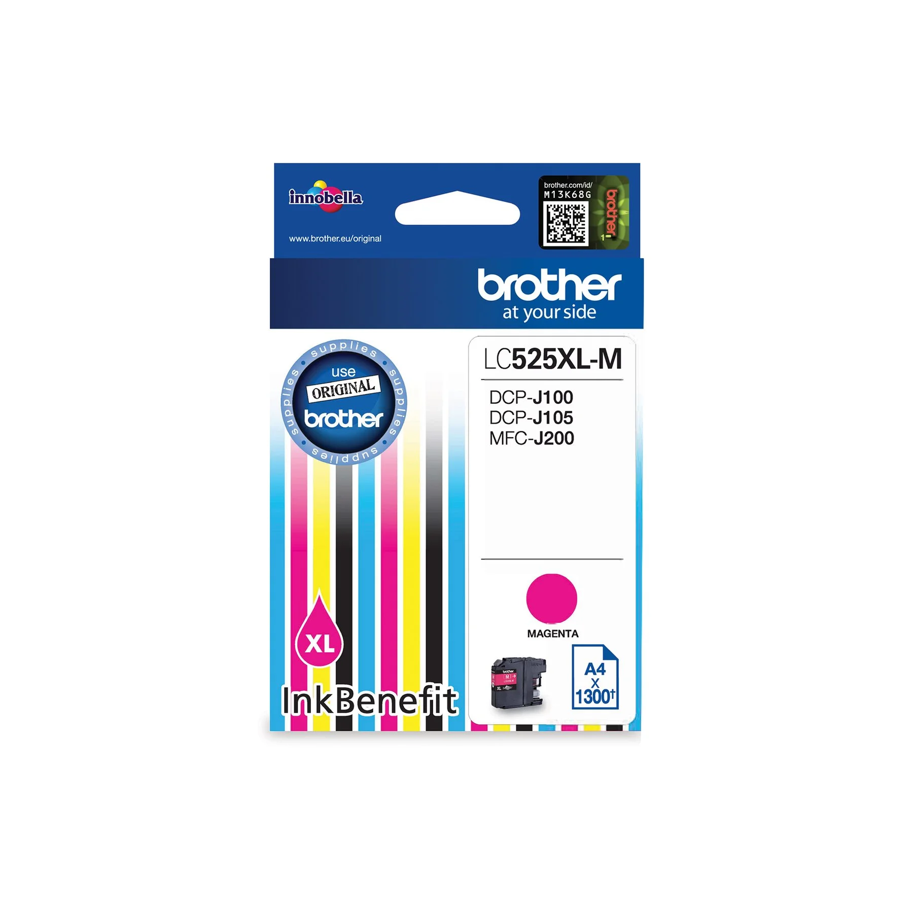 Brother Cartridge LC525XL Magenta, 1300 pages/5%
