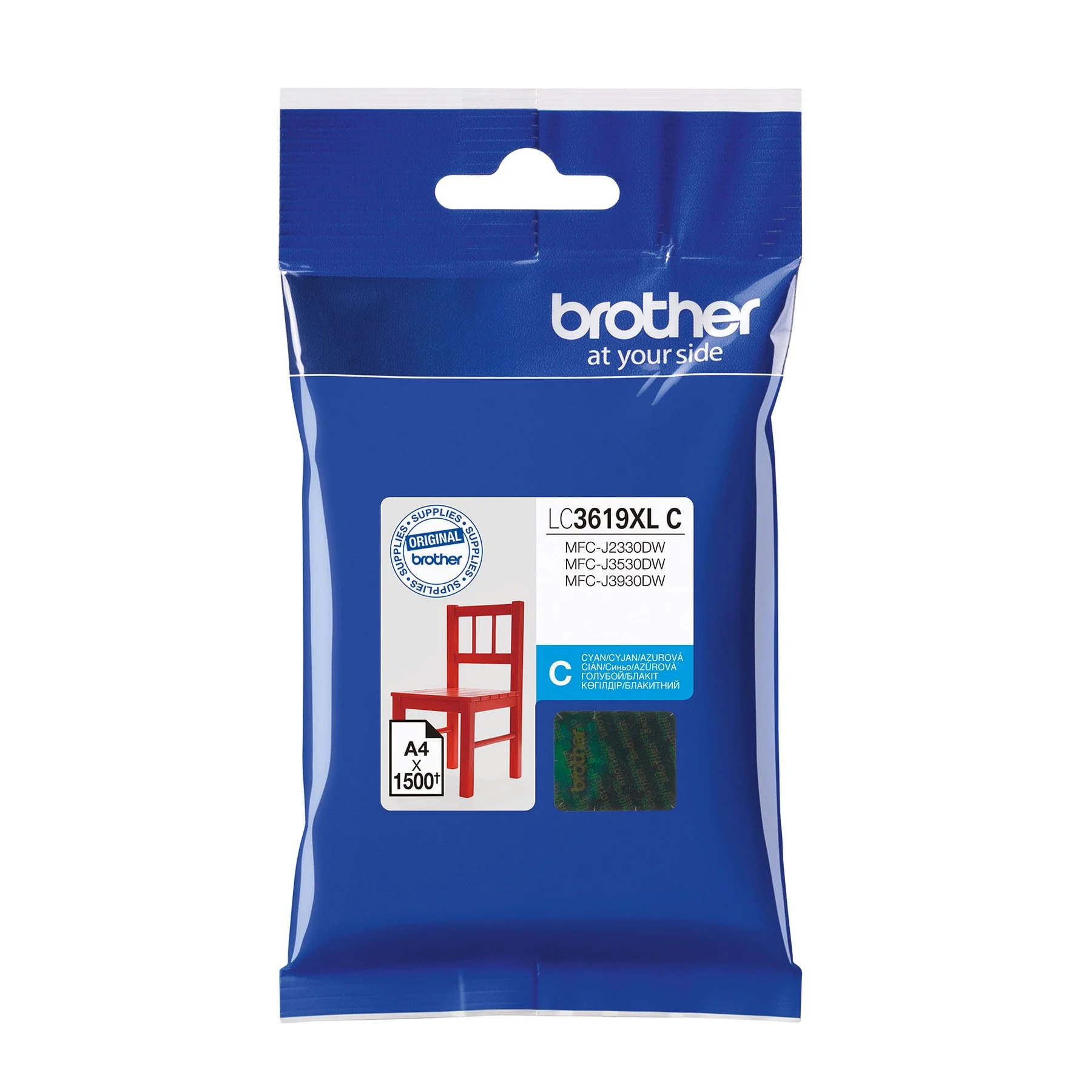 Brother Cartridge LC3619XL Cyan, 1500 pages/5%