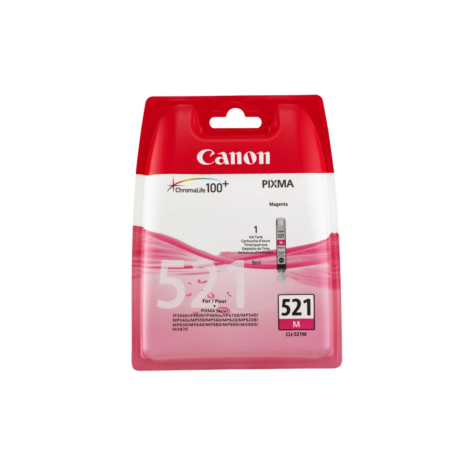 Original cartridge Canon CLI-521, 471 pages/5%, Magenta