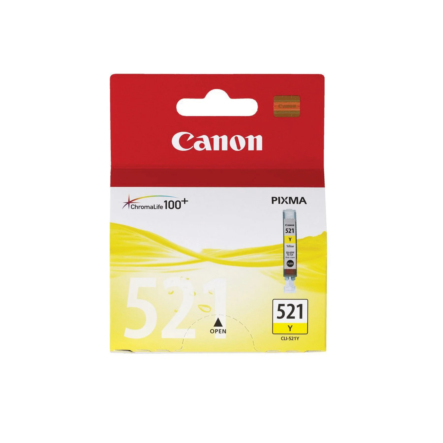 Original cartridge Canon CLI-521, 505 pages/5%, Yellow
