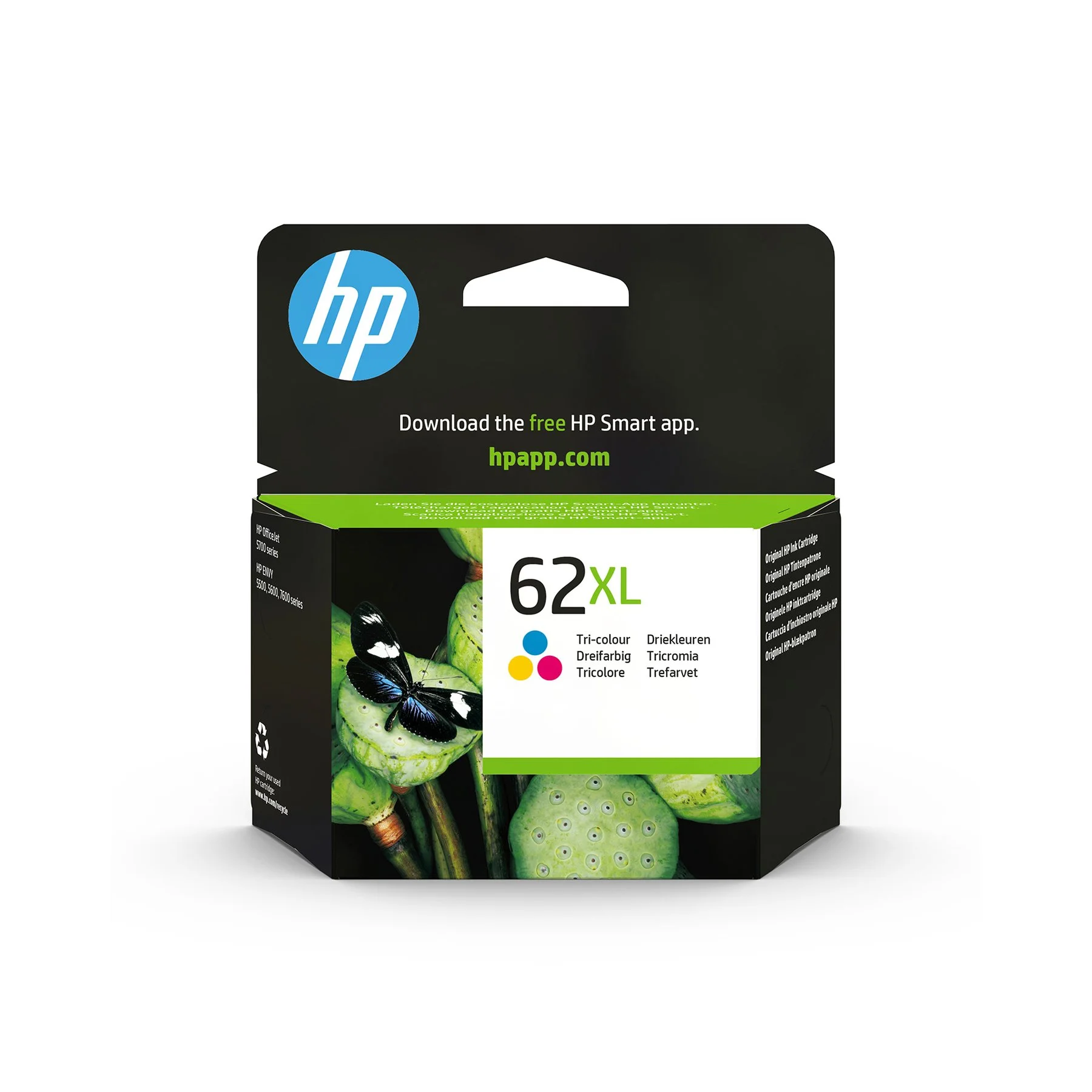 HP Cartridge C2P07AE, No62XL, 415 pages/5%, Color