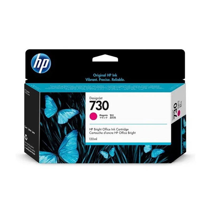 HP Cartridge P2V63A, No. 730, 130 ml, Magenta
