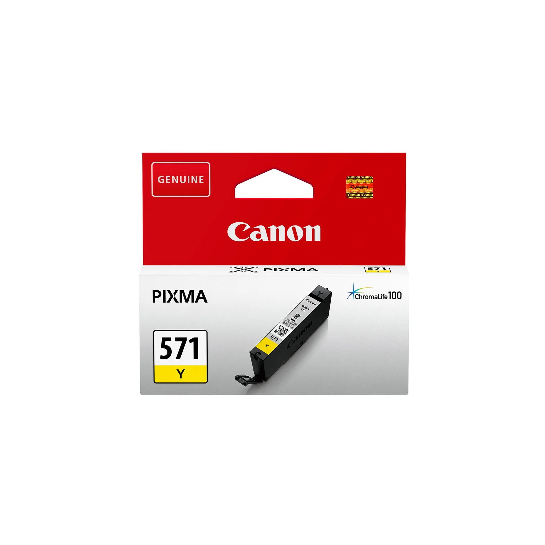 Canon Cartridge CLI-571X, 650 pages/5%, Yellow