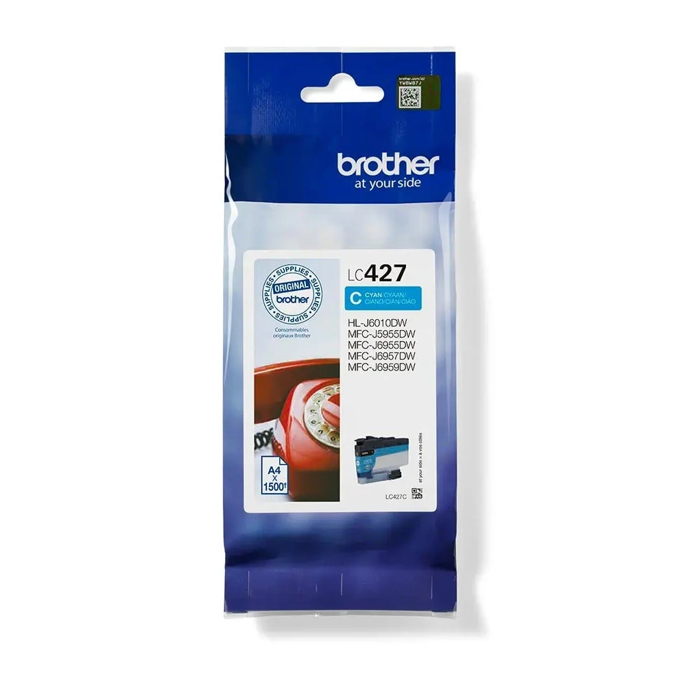 Brother Cartridge LC427C, 1500 pages/5%, Cyan