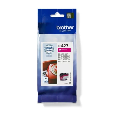 Оригинален патрон Brother LC427M, 1500 страници/5%, Magenta