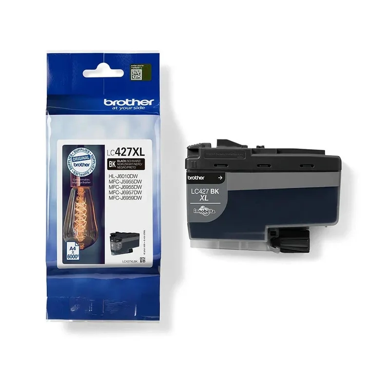 Оригинален патрон Brother LC427XLBK, 6000 страници/5%, Black