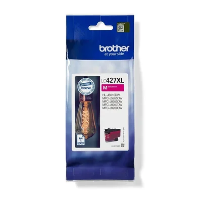 Оригинален патрон Brother LC427XLM, 5000 страници/5%, Magenta