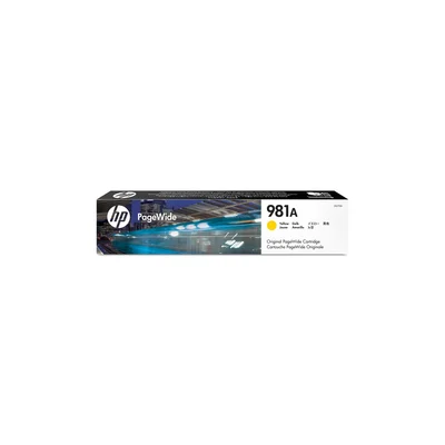 HP Cartridge 981A, J3M70A, 6000 pages, Yellow