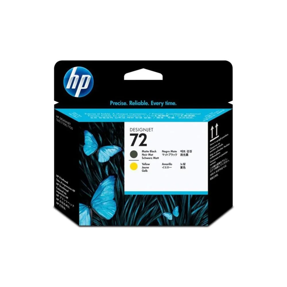 HP Printhead No.72, C9384A, Yellow, Black