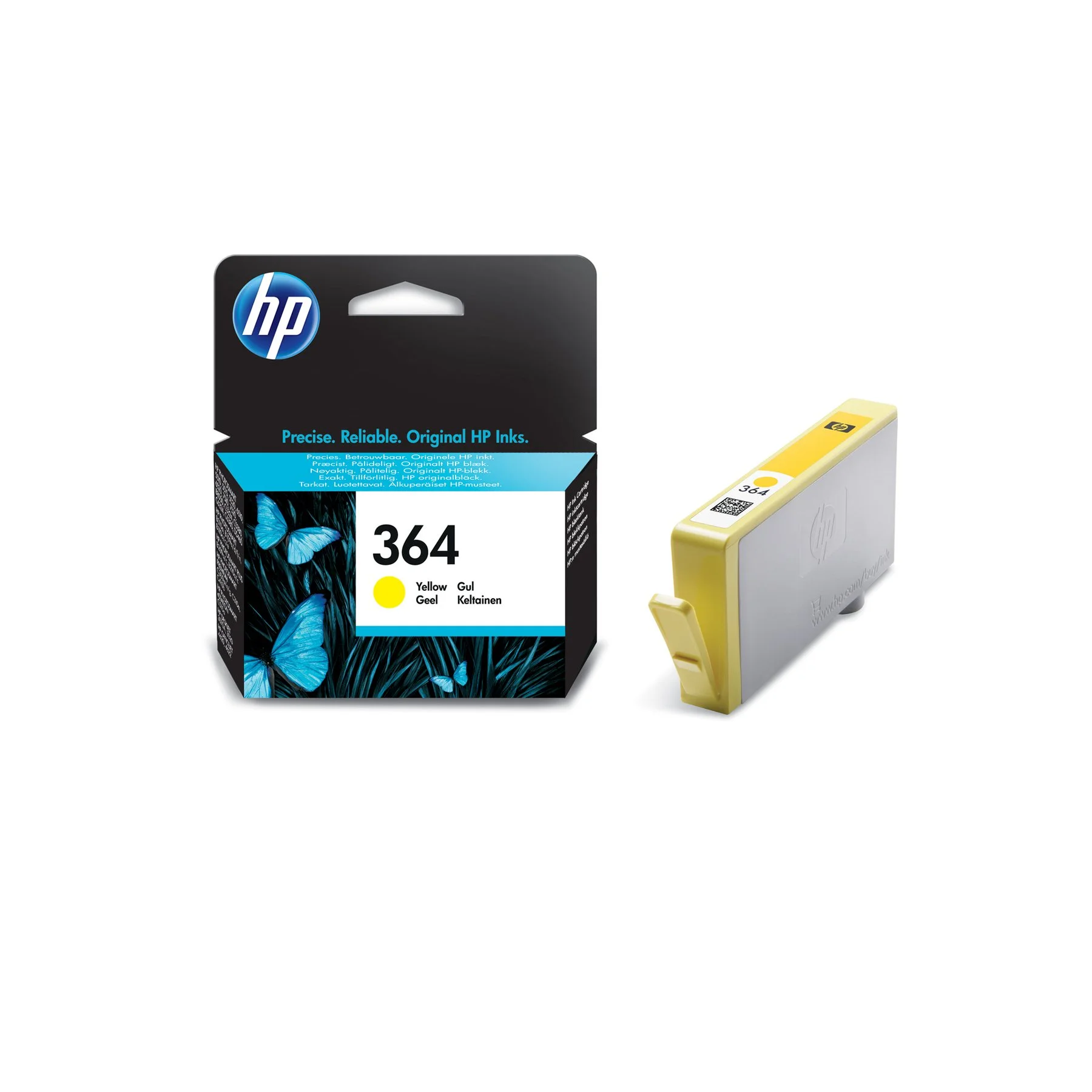 HP Cartridge CB320EE, No364, Yellow