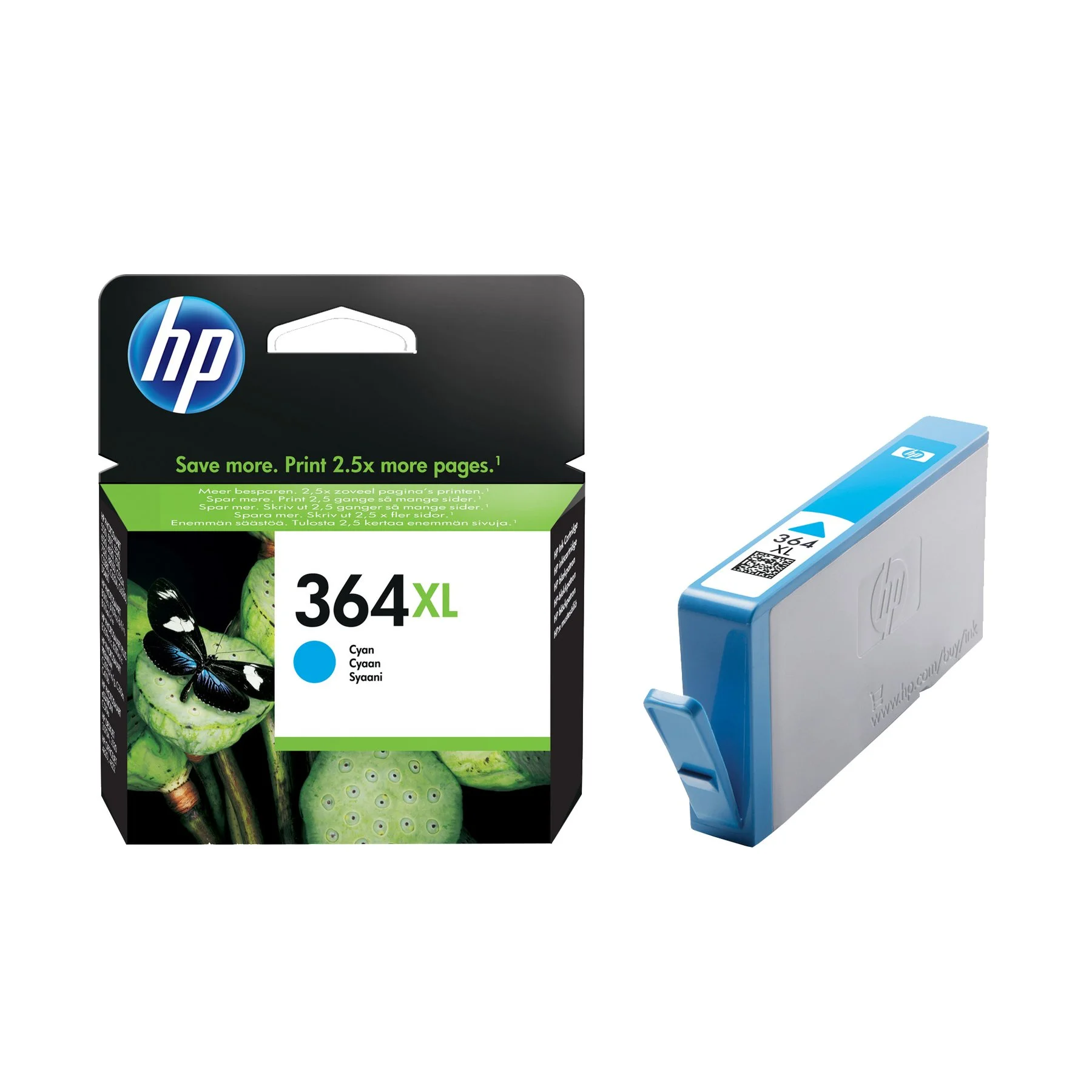 HP Cartridge CB323EE, NO364XL, Cyan
