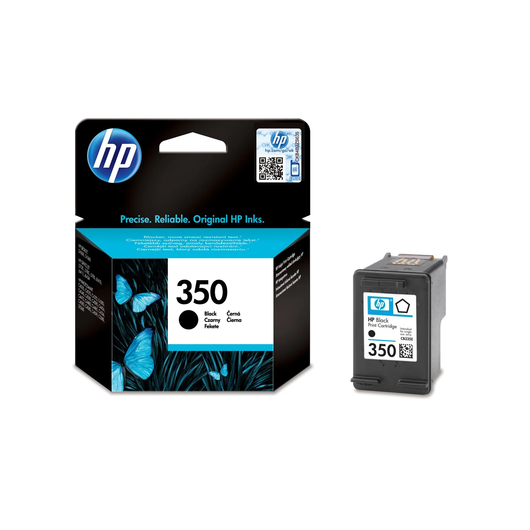 HP Printhead CB335EE, NO350, Black